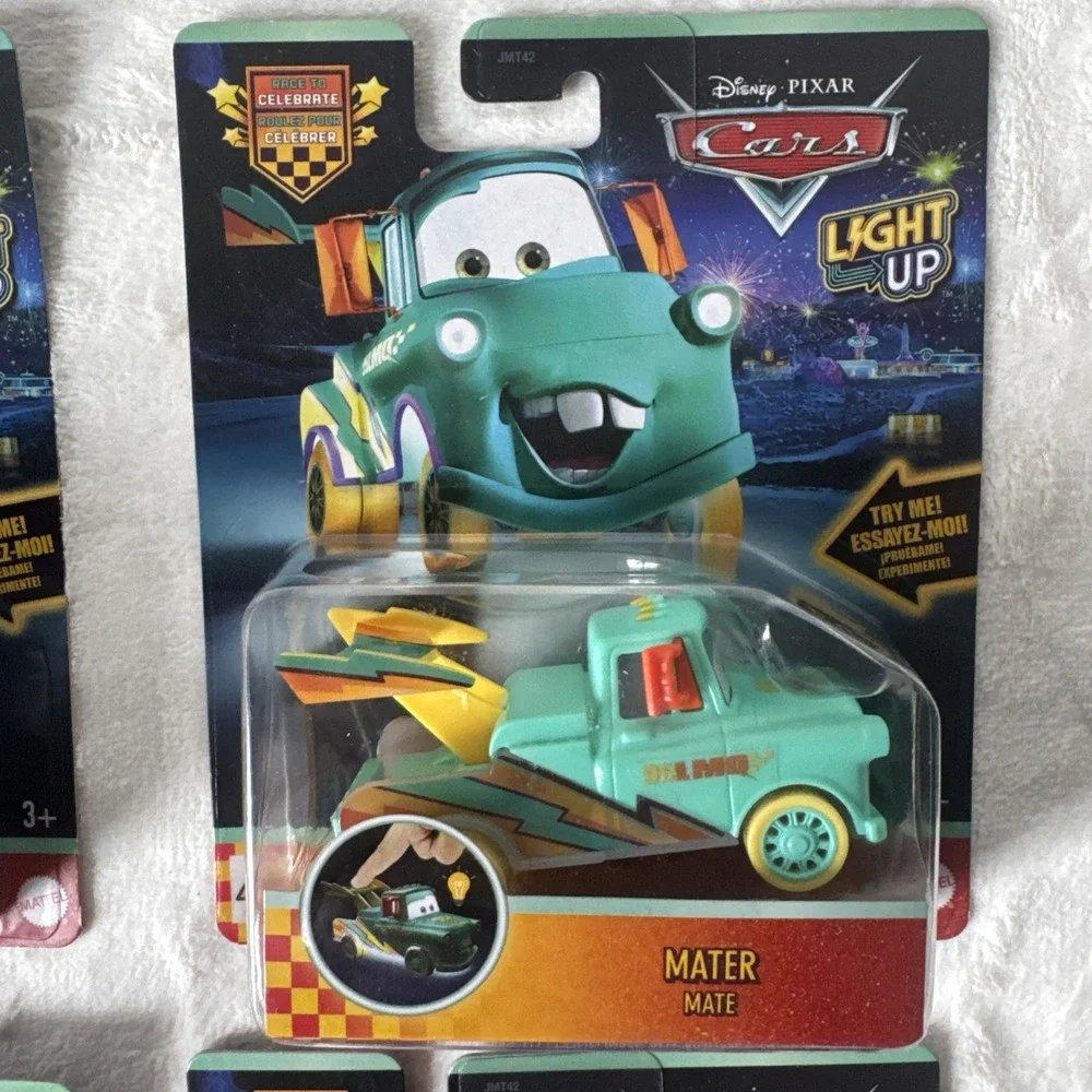 2026 Disney Pixar Cars Race To Celebrate Light Up Complete Set of 6